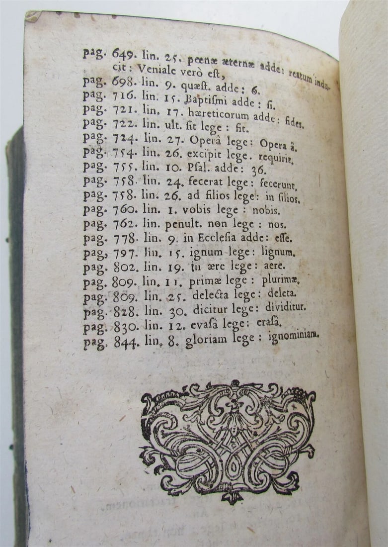 1738 COLUMNA et FIRMAMENTUM VERITATIS antique PIGSKIN BOUND in LATIN - 11
