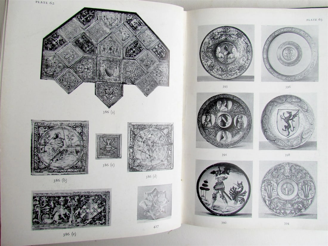 1940 CATALOG of ITALIAN MAJOLICA by RICHARD RACKHAM Vol. II PLATES illustrated - 8