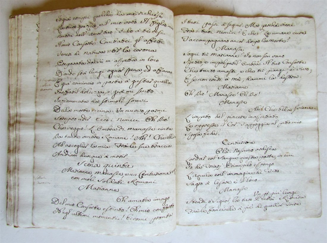 1760 MANUSCRIPT OPERA Giovanni Di Giscala Tiranno Del Tempio Di Gerusalemme - 9