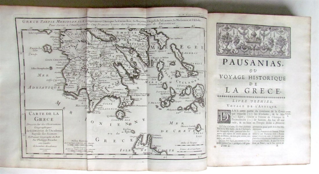 1731 Pausanias ou Voyage de La Grece antique in French ILLUSTRATED - 6