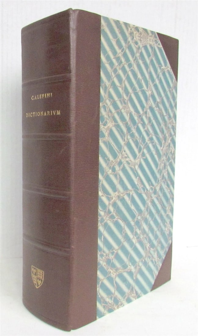 1620 Dictionarium Octolingue Ambrose Calepini antique MASSIVE FOLIO 7 LANGUAGES - 2