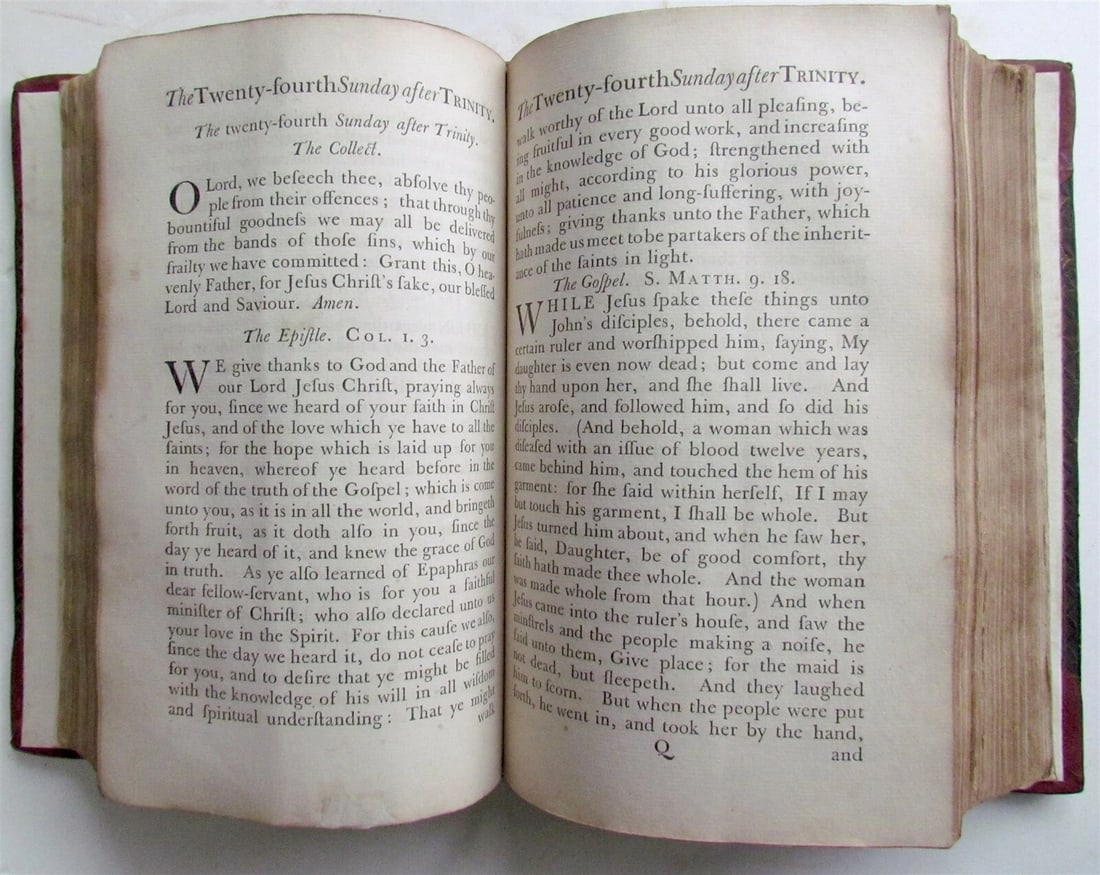 1762 Book of Common Prayer PRINTED by John Baskerville antique in ENGLISH - 10