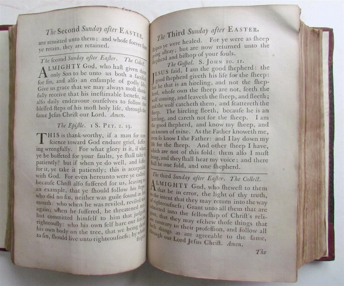 1762 Book of Common Prayer PRINTED by John Baskerville antique in ENGLISH - 11