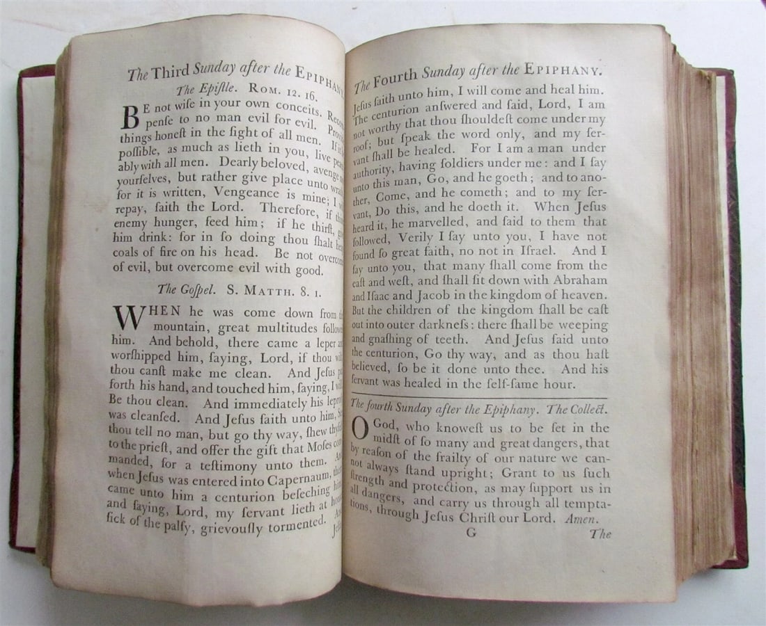1762 Book of Common Prayer PRINTED by John Baskerville antique in ENGLISH - 12