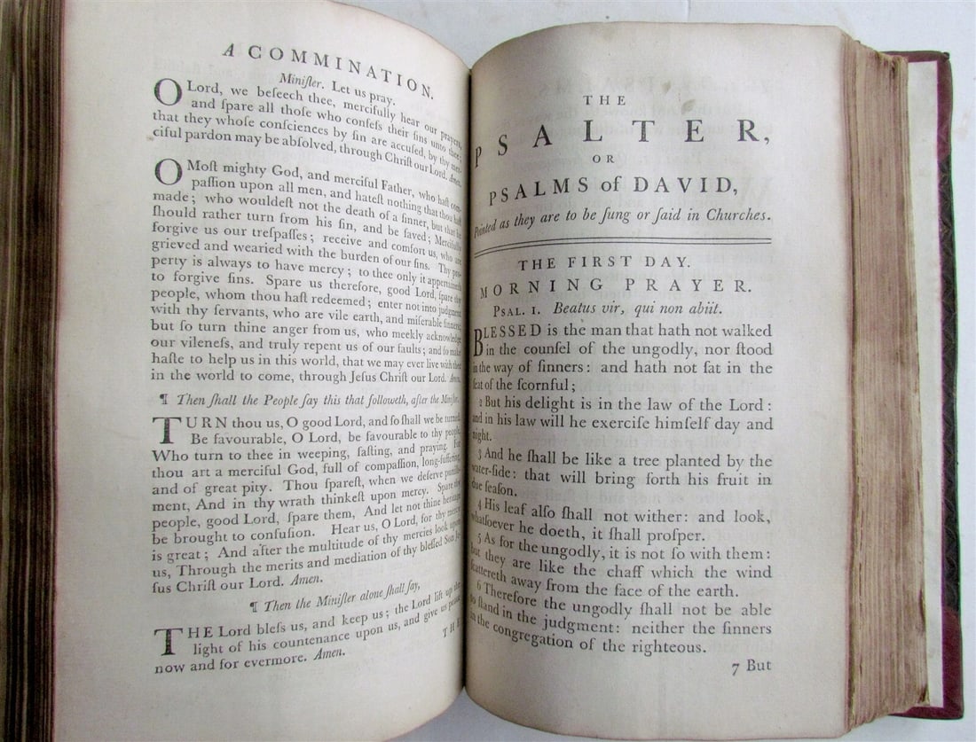 1762 Book of Common Prayer PRINTED by John Baskerville antique in ENGLISH - 6