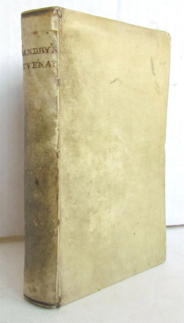 1763 ROMAN POETRY SATYRAE Juvenal & Persius Flaccus VELLUM antique ILLUSTRATED - 2