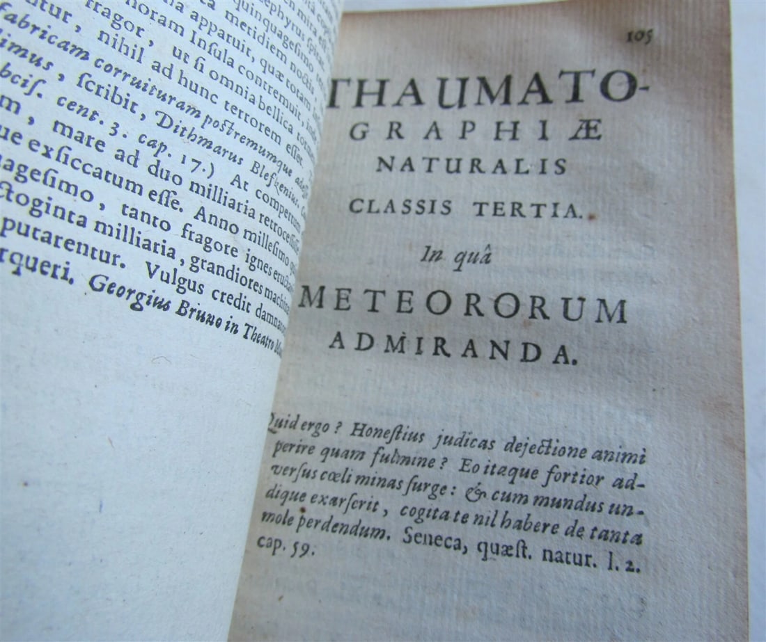 1665 WONDERS of NATURE Thaumatographia Naturalis antique meteors fossils plants - 4