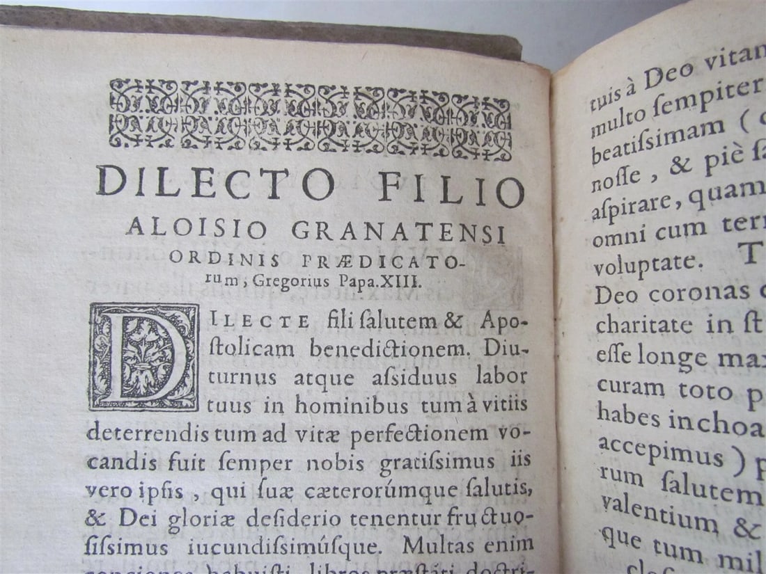 1587 Louis of Granada ANTIQUE PIGSKIN BINDING w/ CLASPS 16th century - 8