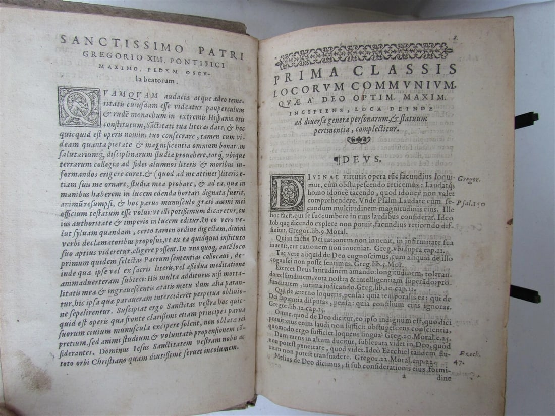 1587 Louis of Granada ANTIQUE PIGSKIN BINDING w/ CLASPS 16th century - 9