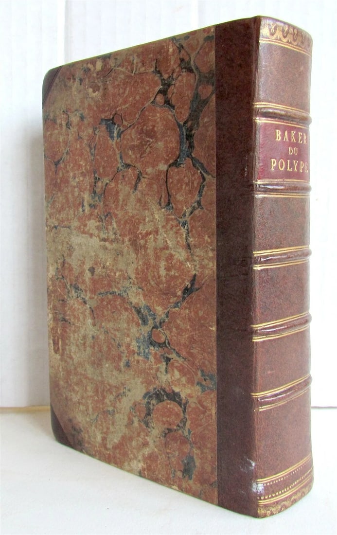 1744 NATURAL HISTORY of the POLYPES ILLUSTRATED w/ 22 engraved plates ANTIQUE - 3