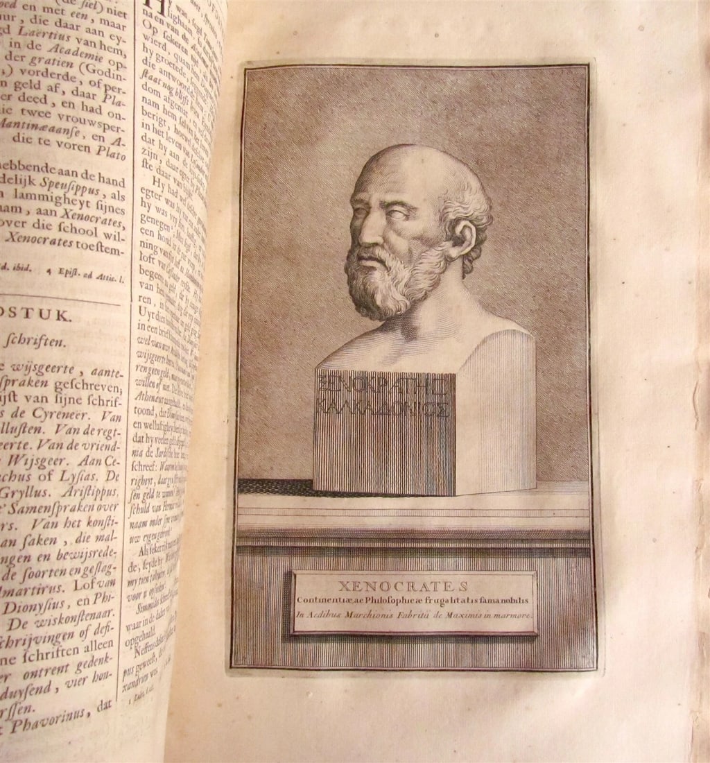 1702 DESCRIPTION of GREEK & EASTERN PHILOSOPHERS FOLIO antique 45 ENGRAVINGS - 7