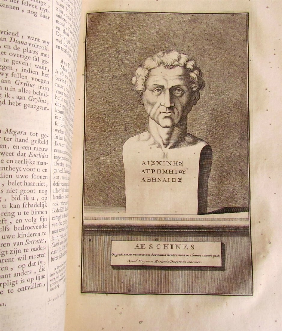 1702 DESCRIPTION of GREEK & EASTERN PHILOSOPHERS FOLIO antique 45 ENGRAVINGS - 8