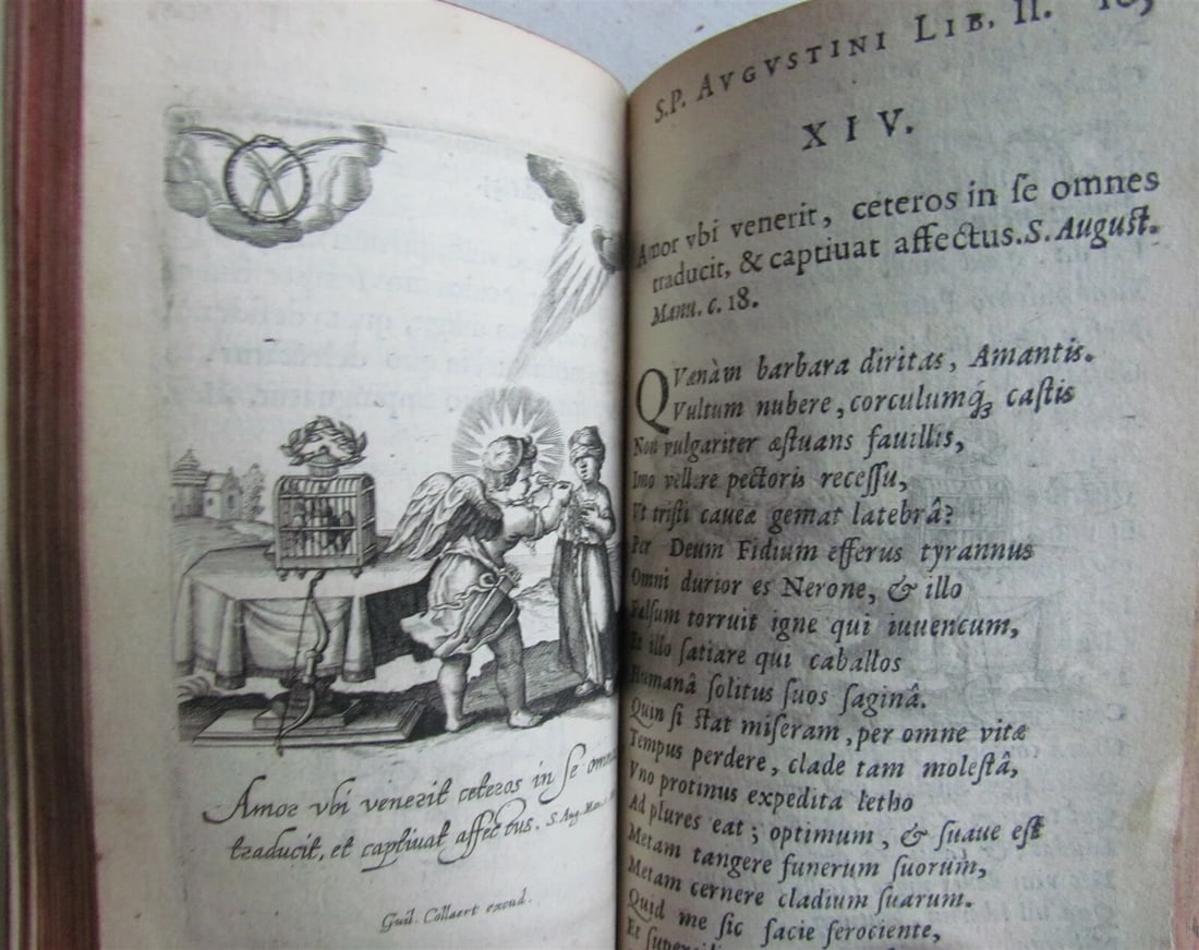 1629 ILLUSTRATED Flammulae Amoris S.P. Augustini versibus et iconibus antique - 10