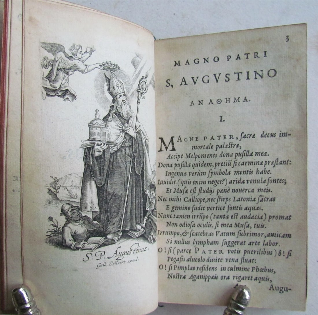 1629 ILLUSTRATED Flammulae Amoris S.P. Augustini versibus et iconibus antique - 5