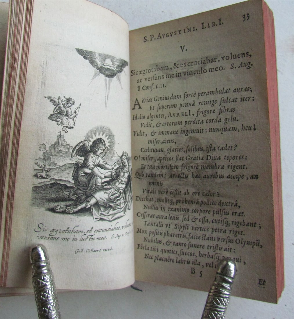 1629 ILLUSTRATED Flammulae Amoris S.P. Augustini versibus et iconibus antique - 6