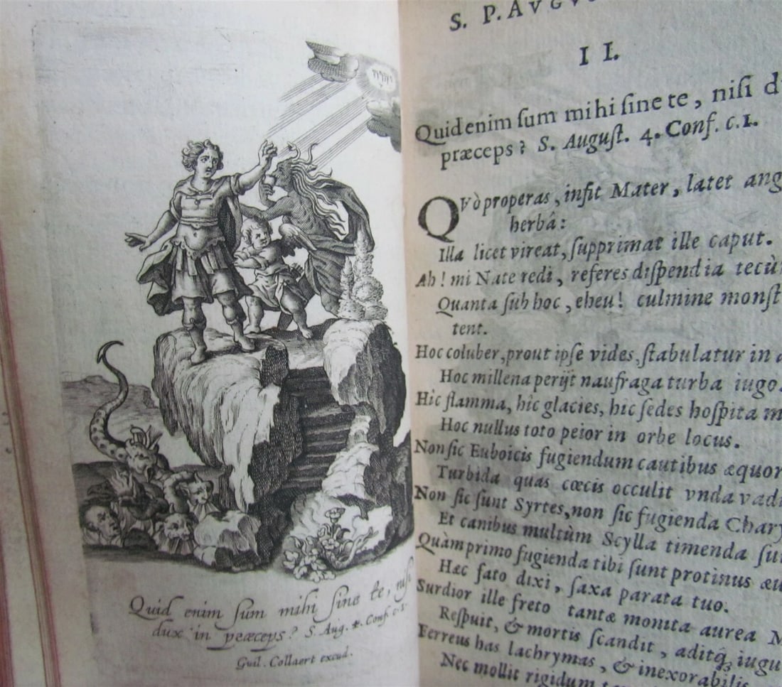 1629 ILLUSTRATED Flammulae Amoris S.P. Augustini versibus et iconibus antique - 9
