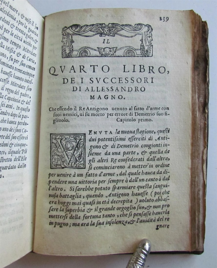 1570 ALEXANDER THE GREAT antique Historia de'Successori di Alessandro Magno - 9