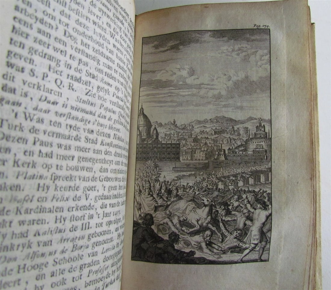 1727 3 VOLUMES FRAUDS of ROMISH MONKS & PRIESTS ANTIQUE VELLUM illustrated - 5