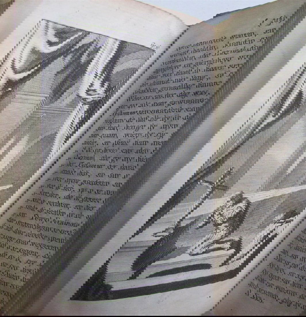 1727 3 VOLUMES FRAUDS of ROMISH MONKS & PRIESTS ANTIQUE VELLUM illustrated - 6