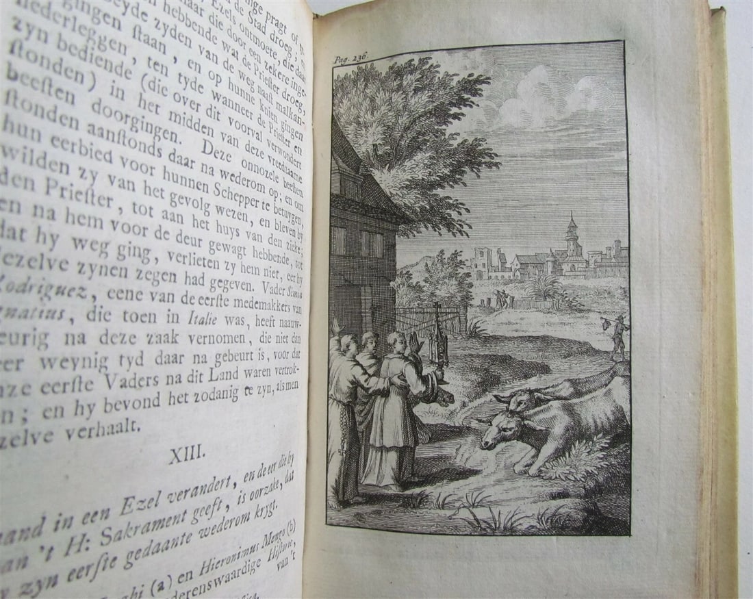 1727 3 VOLUMES FRAUDS of ROMISH MONKS & PRIESTS ANTIQUE VELLUM illustrated - 8