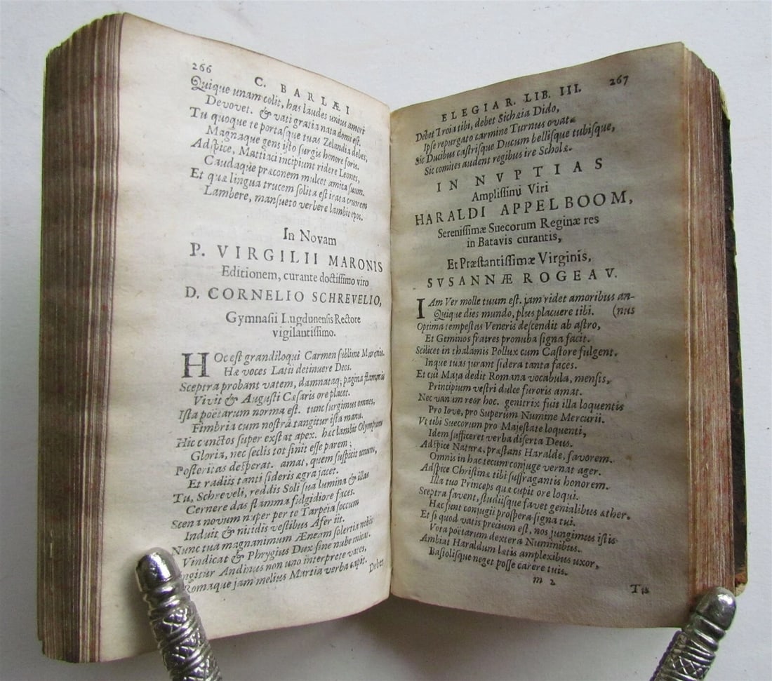 1655 POETRY by Caspar Barlaeus ANTIQUE 17th CENTURY POEMATA - 4