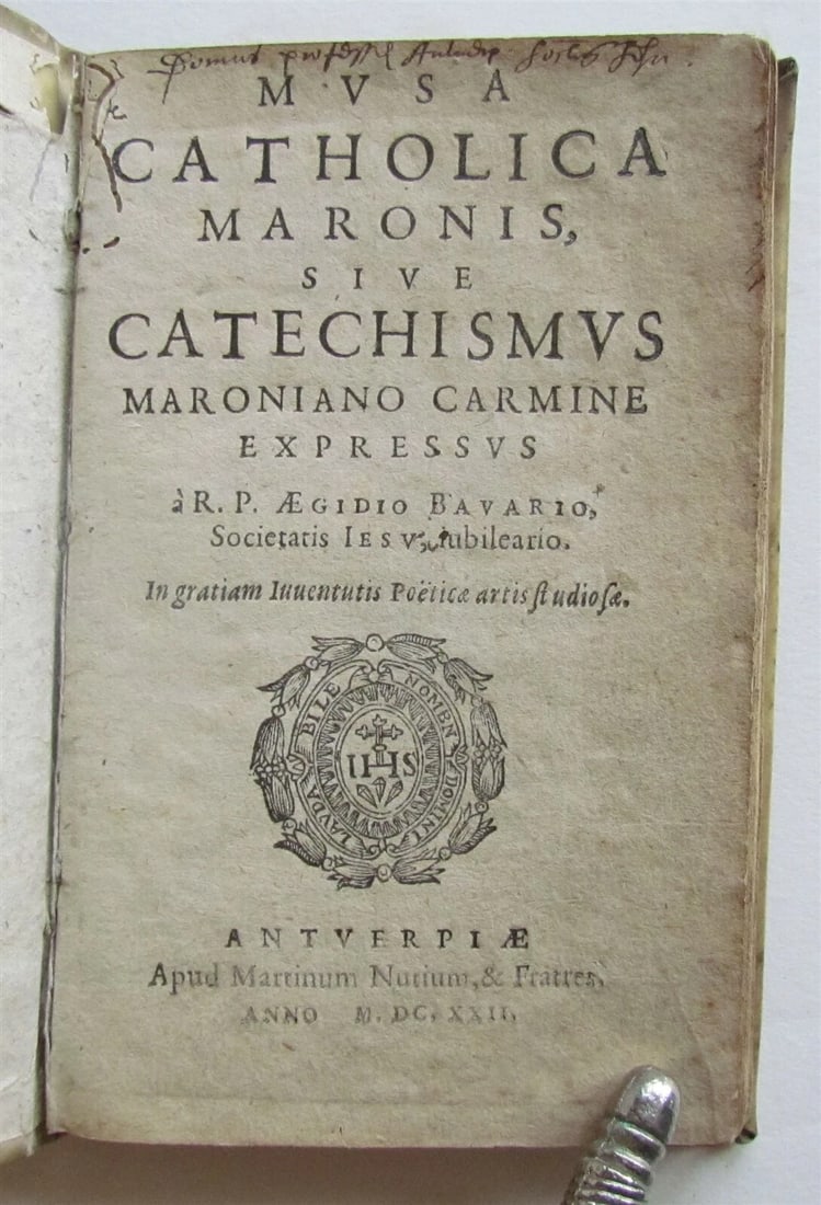 1622 POETRY by Aegidius Gelenius ANTIQUE VELLUM BOUND 17th CENTURY - 2