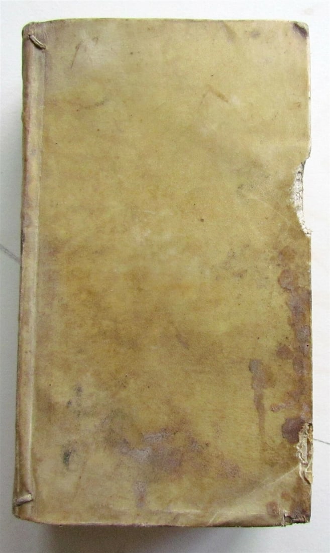 1696 POETRY by Hosschius & Wallius ANTIQUE VELLUM BOUND 17th CENTURY - 3