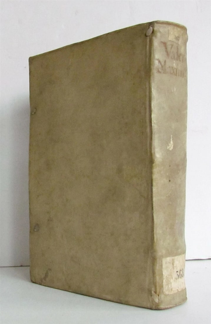 1575 PLANTIN PUBLISHING VALERIUS MAXIMUS VELLUM antique 16th Century - 2