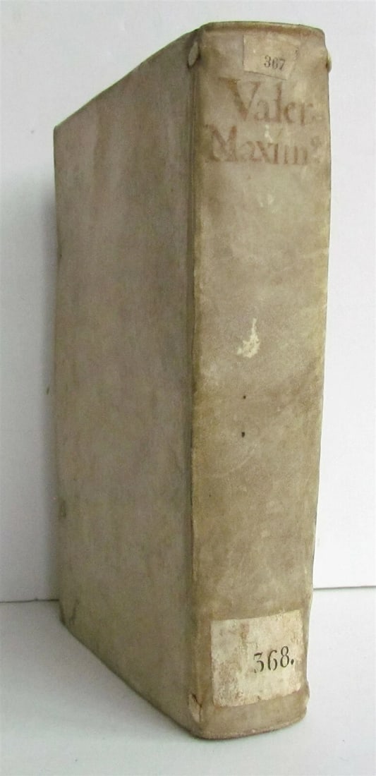 1575 PLANTIN PUBLISHING VALERIUS MAXIMUS VELLUM antique 16th Century - 3