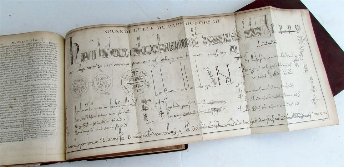 1750 6 volumes FRENCH DIPLOMATIC TREATISE antique ILLUSTRATED RARE - 6