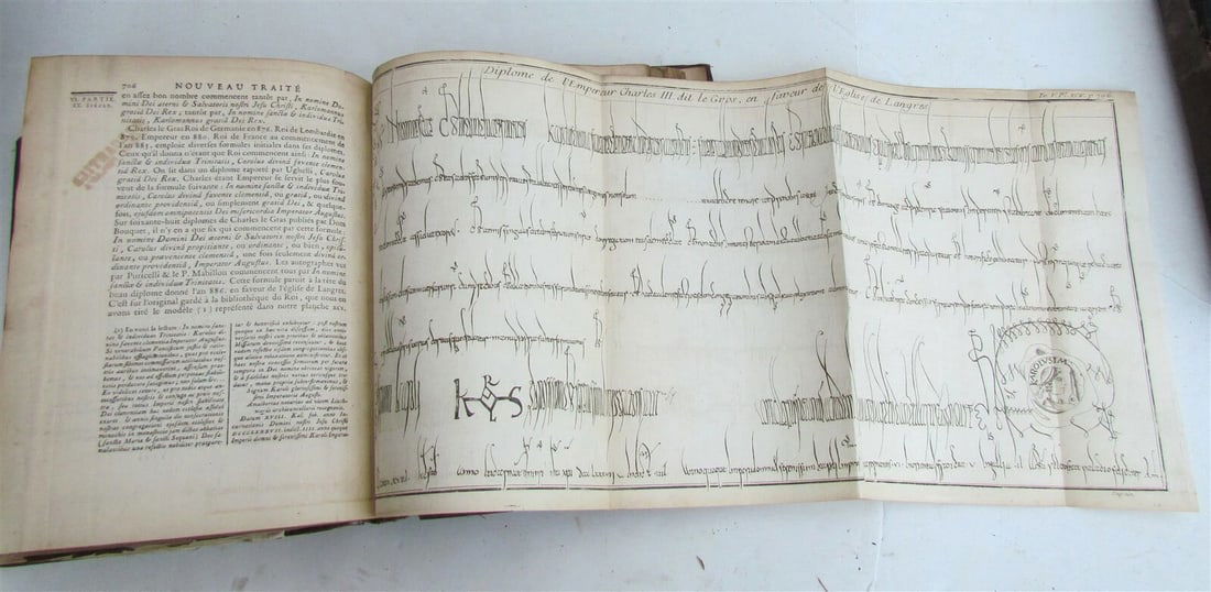 1750 6 volumes FRENCH DIPLOMATIC TREATISE antique ILLUSTRATED RARE - 9