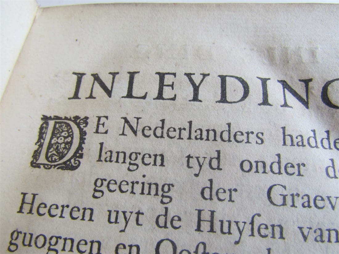 1732 3 VOLUMES HET LEVEN VAN WILLEM DE I in DUTCH VELLUM antique HOUSE of ORANGE - 7