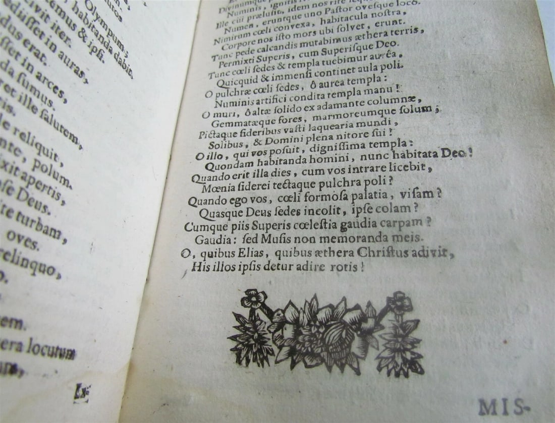 1682 LATIN POETRY COLLECTION by Petrus Francius PRIZED VELLUM BINDING ANTIQUE - 6