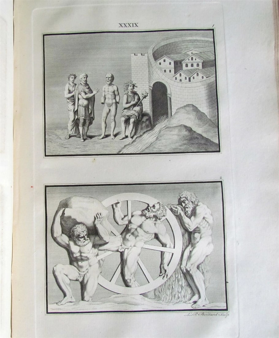 1747 POLUMETIS ILLUSTRATED ROMAN POETRY ANCIENT ARTISTS antique FOLIO in ENGLISH - 12