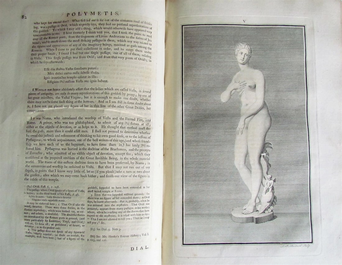 1747 POLUMETIS ILLUSTRATED ROMAN POETRY ANCIENT ARTISTS antique FOLIO in ENGLISH - 4