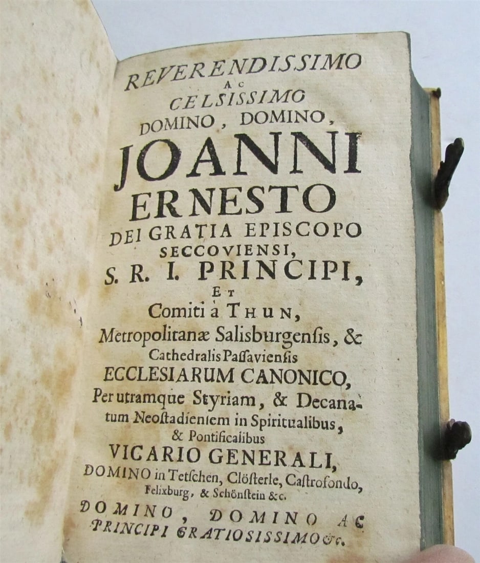 1686 Theologiae Moralis by SPORER antique BLINDSTAMPED PIGSKIN 17 CENTURY Vol IV - 8