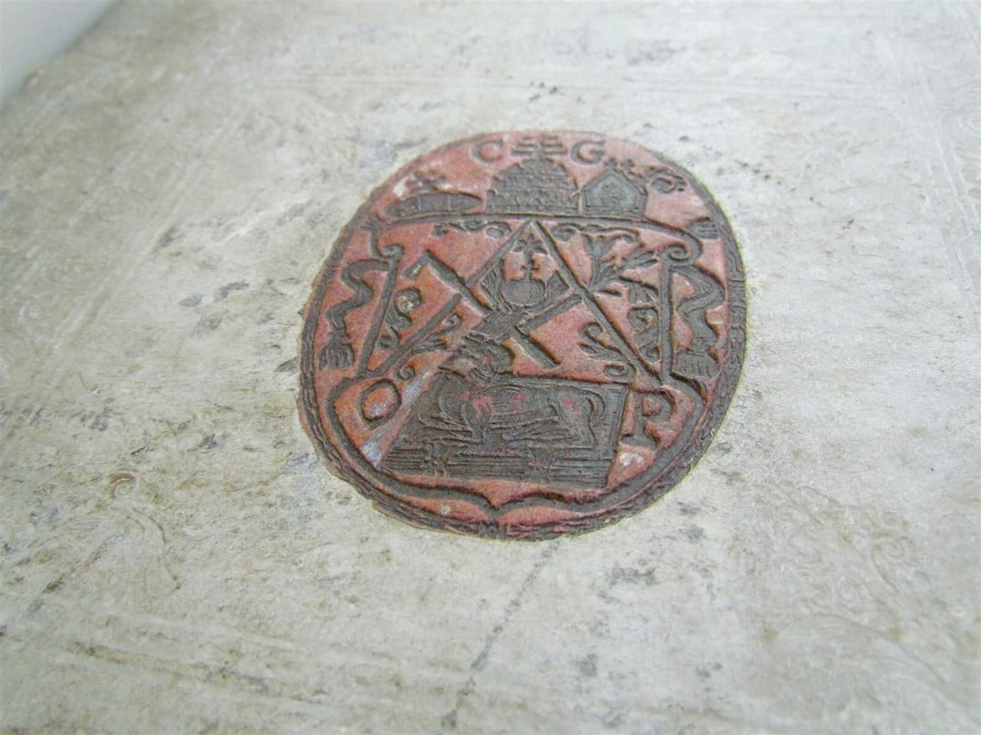 1703 BLIND-STAMPED PIGSKIN BOUND ANTIQUE FOLIO by Josephi Mansi Vol.2 - 4