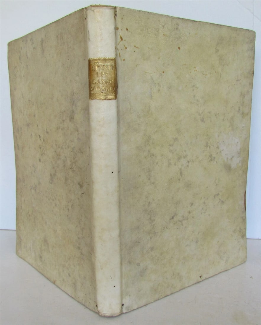 1734 ANTIQUE ANACLETO REIFFENSTUEL VELLUM BOUND FOLIO 9.5 x 13.5" 18th CENTURY - 2