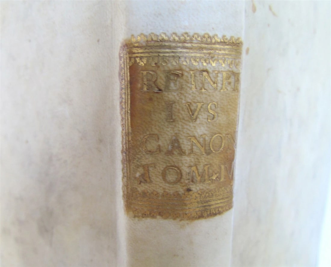 1734 ANTIQUE ANACLETO REIFFENSTUEL VELLUM BOUND FOLIO 9.5 x 13.5" 18th CENTURY - 3