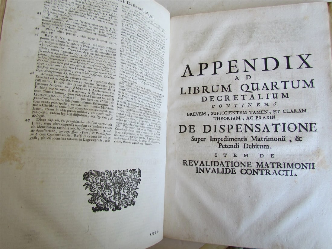 1734 ANTIQUE ANACLETO REIFFENSTUEL VELLUM BOUND FOLIO 9.5 x 13.5" 18th CENTURY - 7