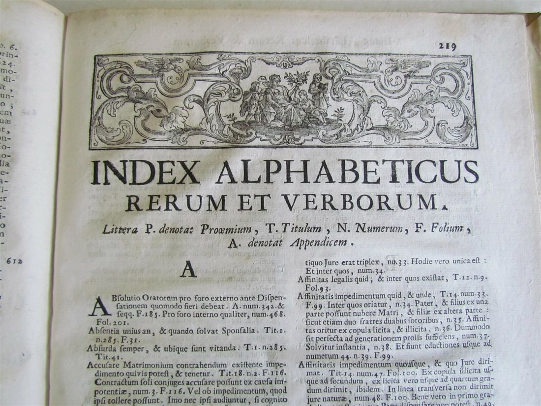 1734 ANTIQUE ANACLETO REIFFENSTUEL VELLUM BOUND FOLIO 9.5 x 13.5" 18th CENTURY - 9