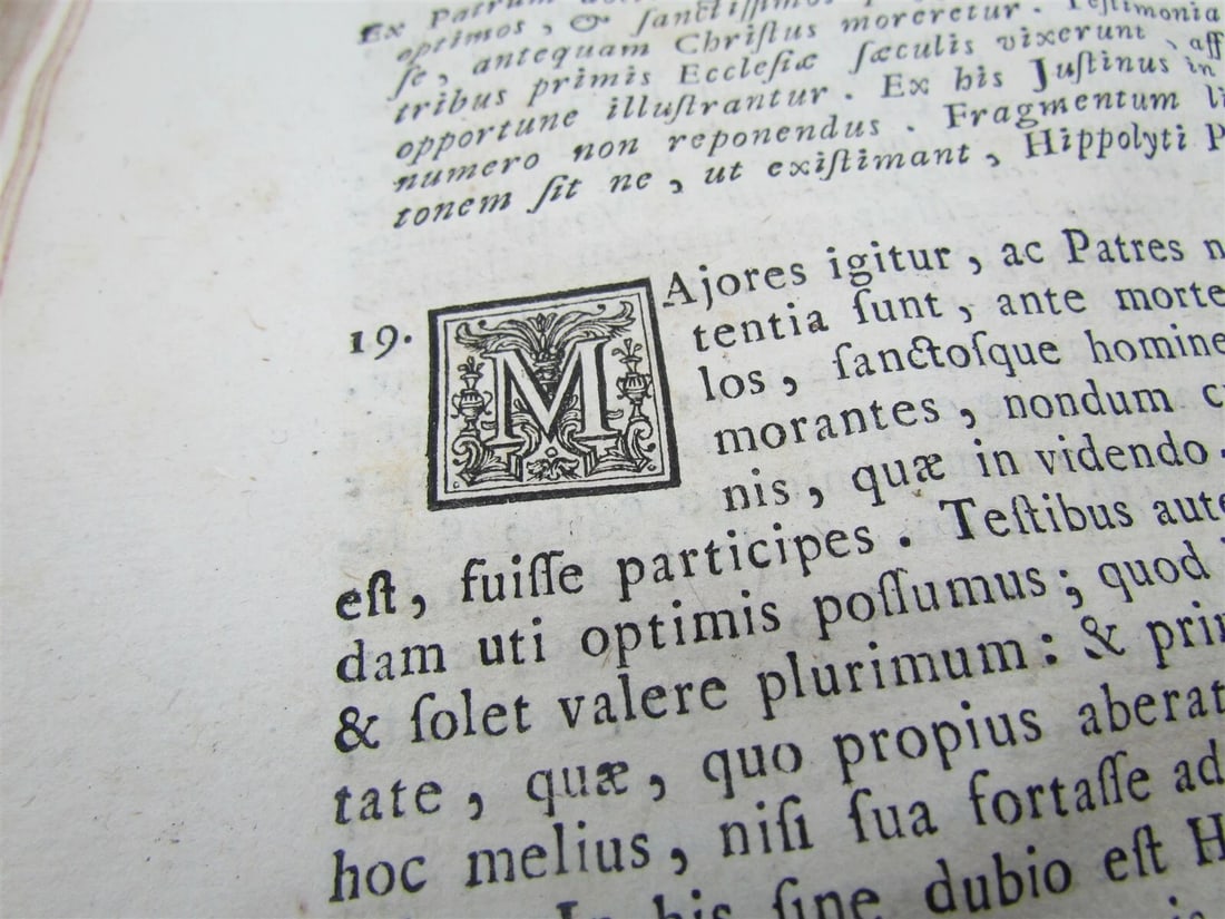 1760 VELLUM BINDING BEATITUDINE ANTE CHRITSI MORTEM OPUS ANTIQUE - 5