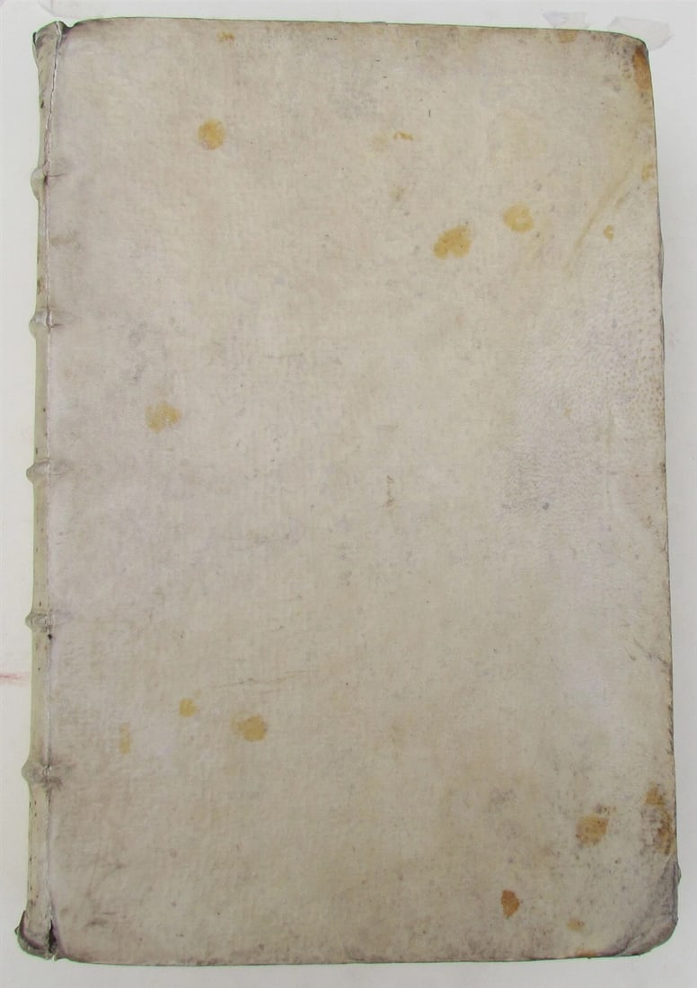 1723 VELLUM BOUND FOLIO THEOLOGY by JACOBI PIGNATELLI antique ATTRACTIVE BINDING - 3