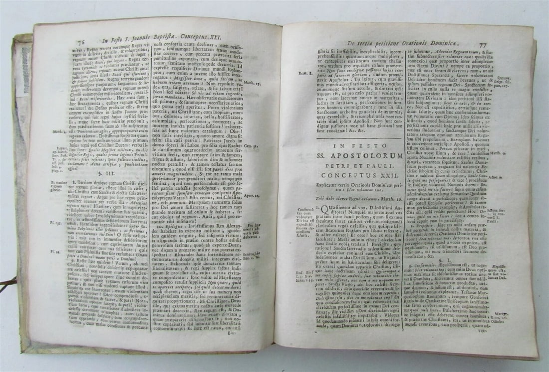 1769 VELLUM BOUND SPICILEGIUM CATECHETICO CONCIONATORIUM by J.CLAUS antique book - 3