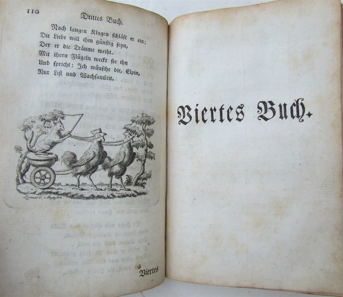 1754 VELLUM BOUND German baroque compilation of songs and poems by F. Hagedorn - 6