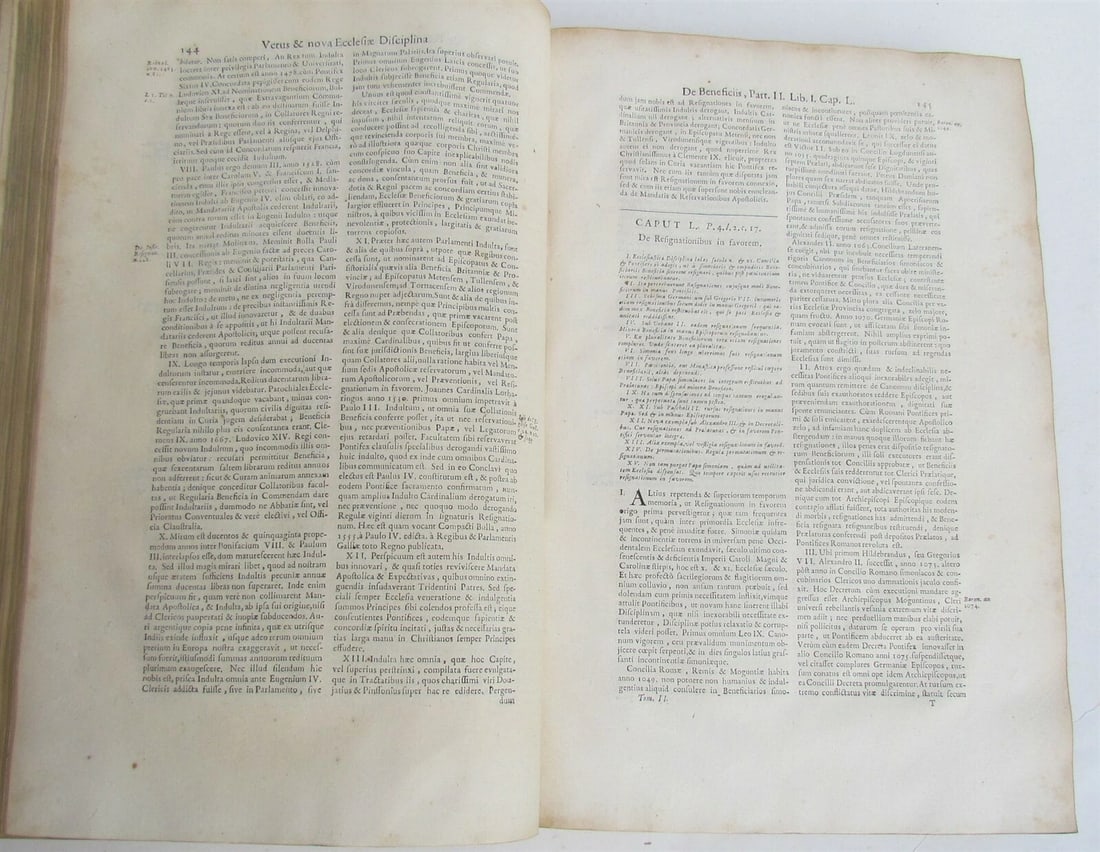 1705 ANTIQUE VELLUM BOUND FOLIO VETUS ET NOVA ECCLESIAE DISCIPLINA - 4