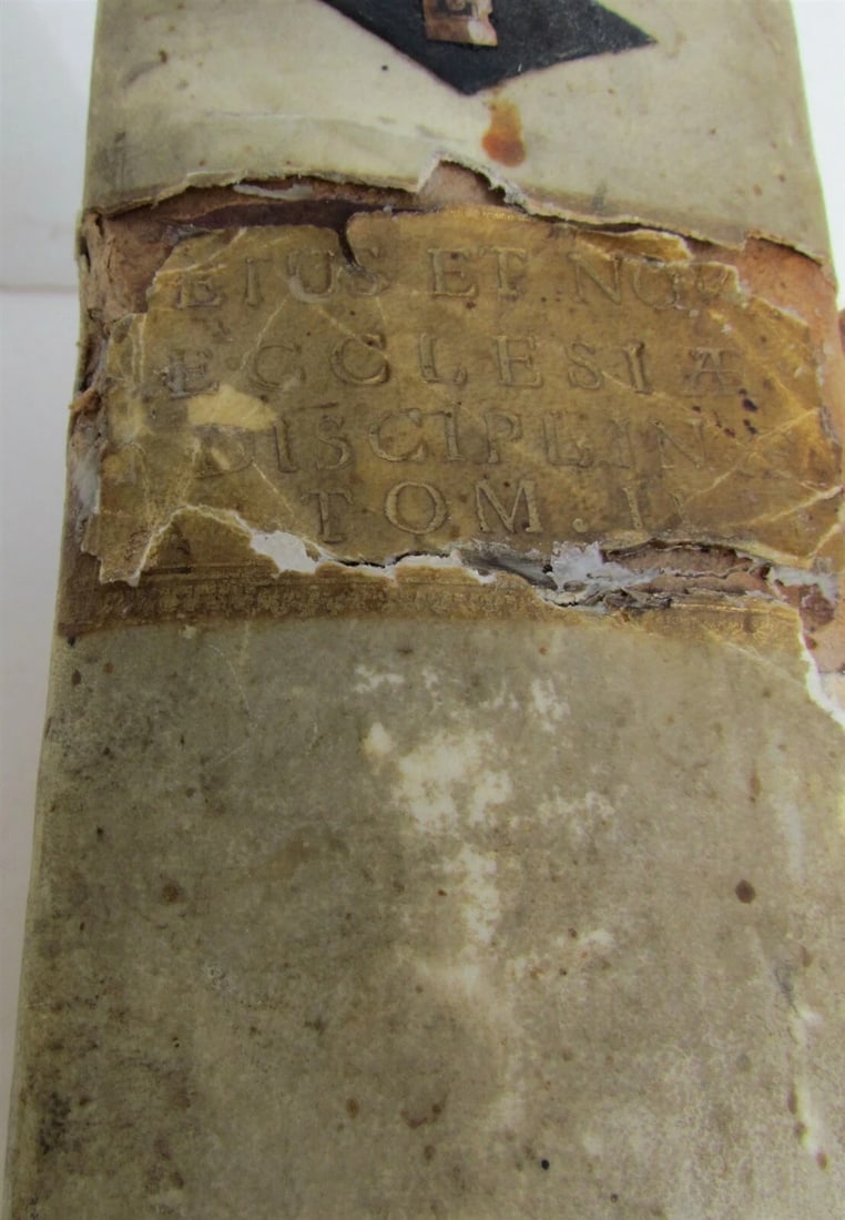 1705 ANTIQUE VELLUM BOUND FOLIO VETUS ET NOVA ECCLESIAE DISCIPLINA - 6