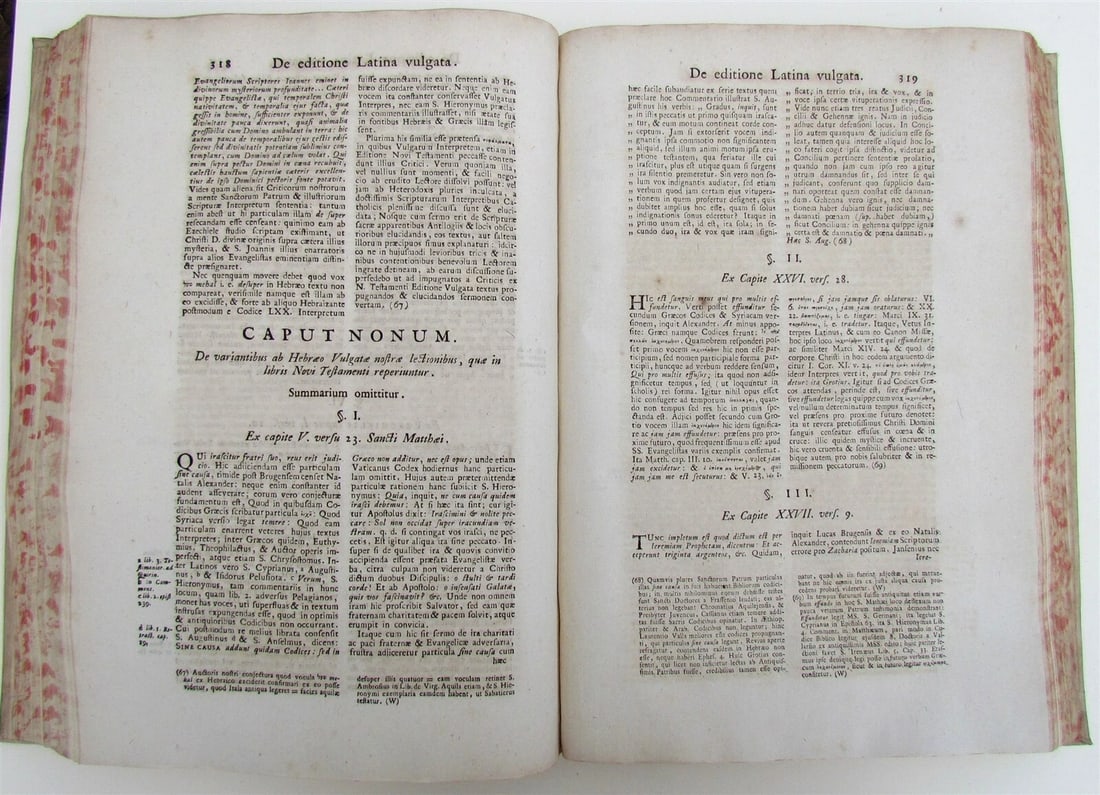 1769 VELLUM BOUND ANTIQUE FOLIO Disquisitiones Biblicae R.P.F. Claudii Frassen - 8