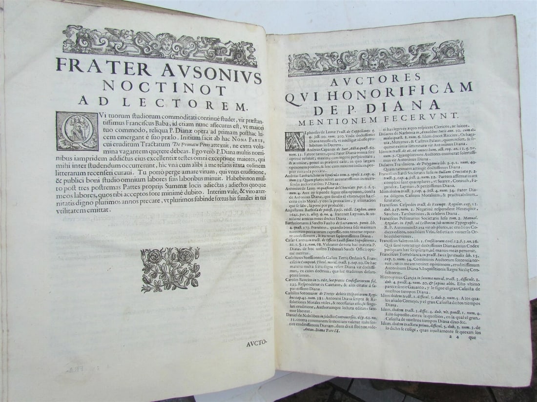 1650 VELLUM BOUND ANTIQUE FOLIO Antonini Diana Panormitani Resolutiones Morales - 4