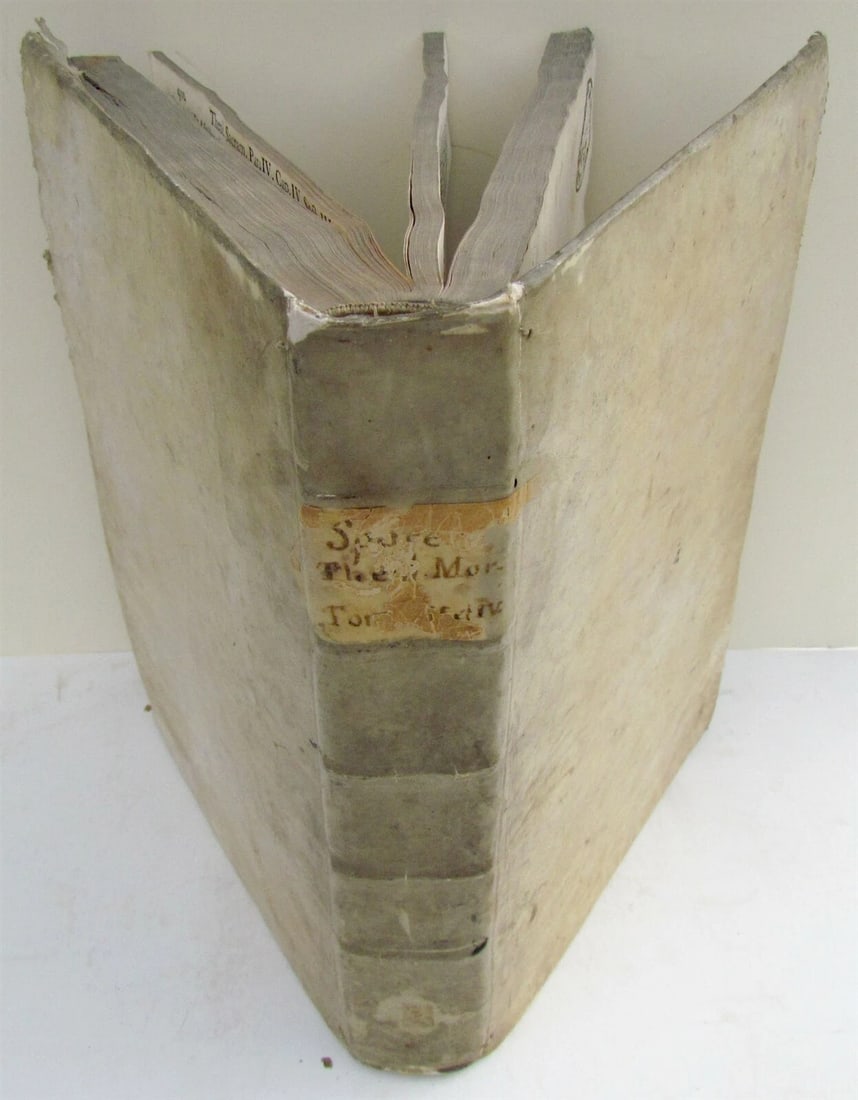 1742 VELLUM BOUND ANTIQUE FOLIO by Patritii Sporer (1 of 4)